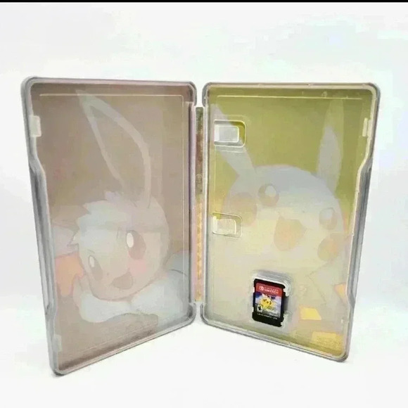 Pokemon: Let's Go, Pikachu! (Switch, 2018) With Game , Authentic Steel book - Picture 3 of 10